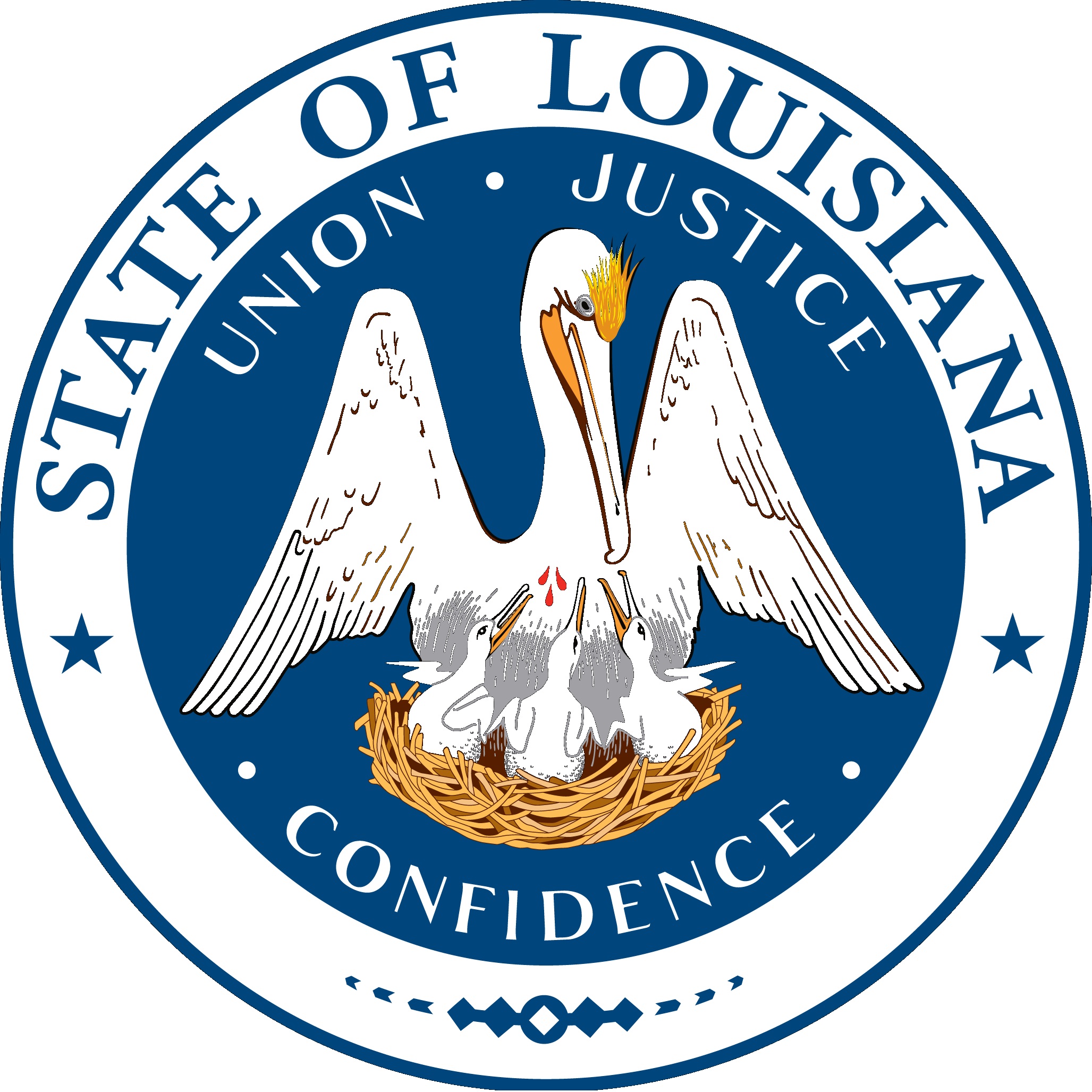 Printable Louisiana State Flag - Printable World Holiday